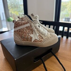 Shu shop Sparkly High-Top Sneakers with Star Detail